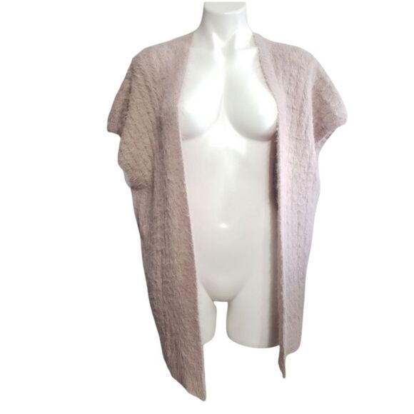 LC Lauren Conrad cardigan sweater pink short sleeve open front cozy OS S-XL - Picture 1 of 4